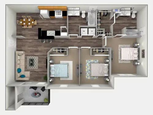 3 Bedroom 231 floor plan